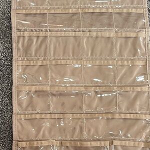 Tan Hanging Jewelry Organizer